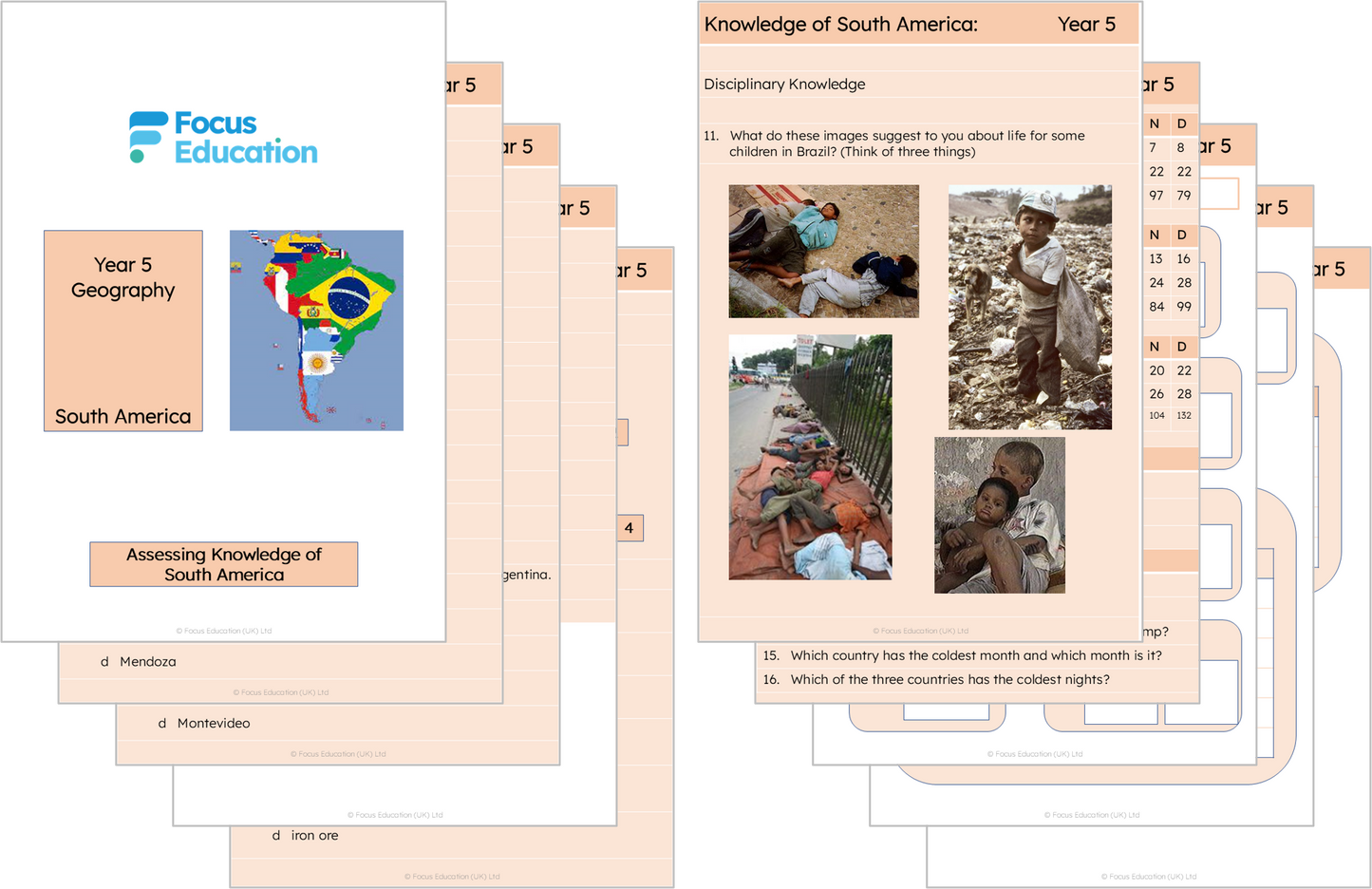 Geography Y5: What are the main features of South America?