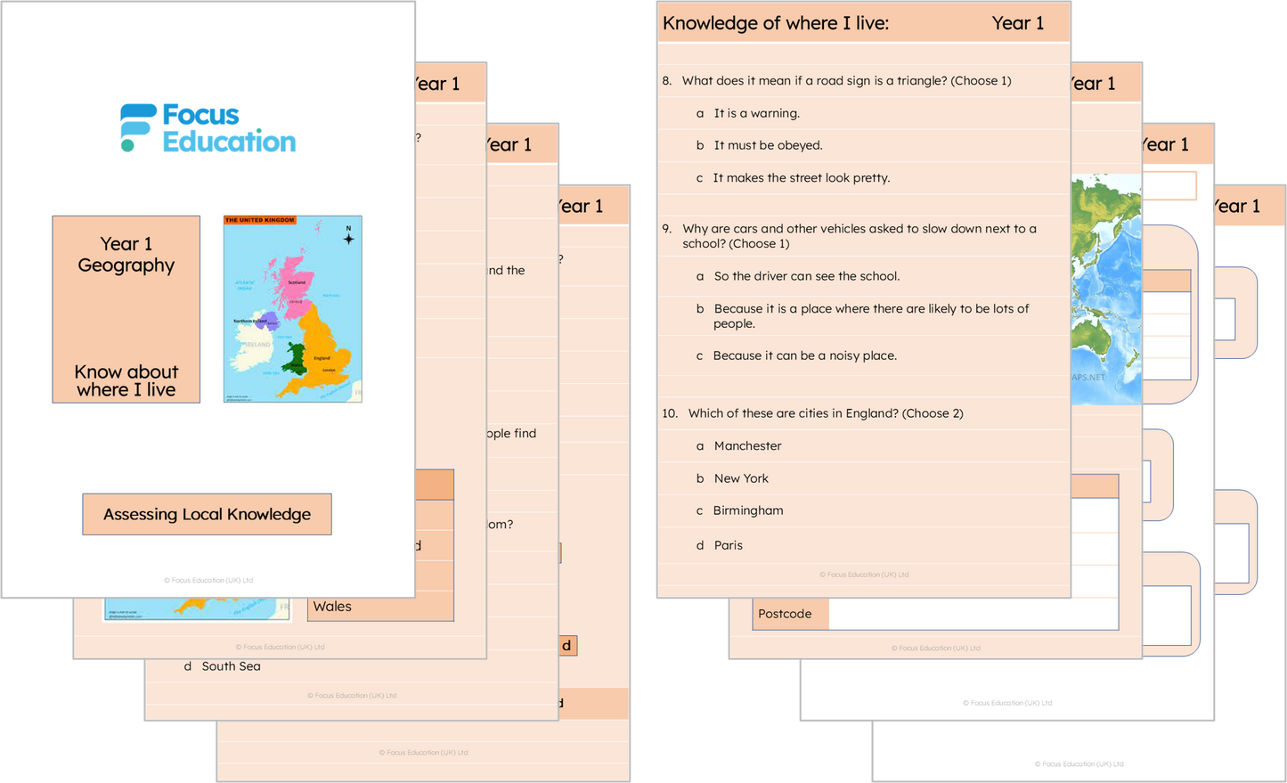 Geography Y1: What do I know about the UK and where I live?