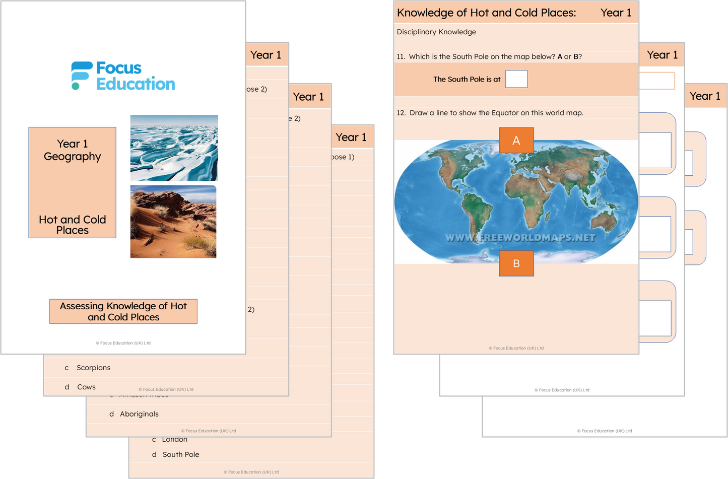 Geography Y1: Why are some places always hot and others always cold?