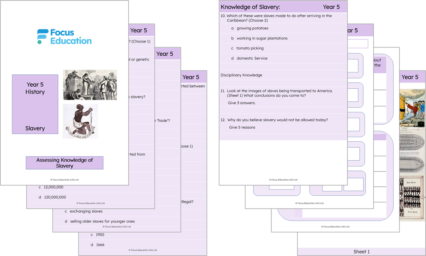 History Y5: What do we understand about the term 'slavery'?