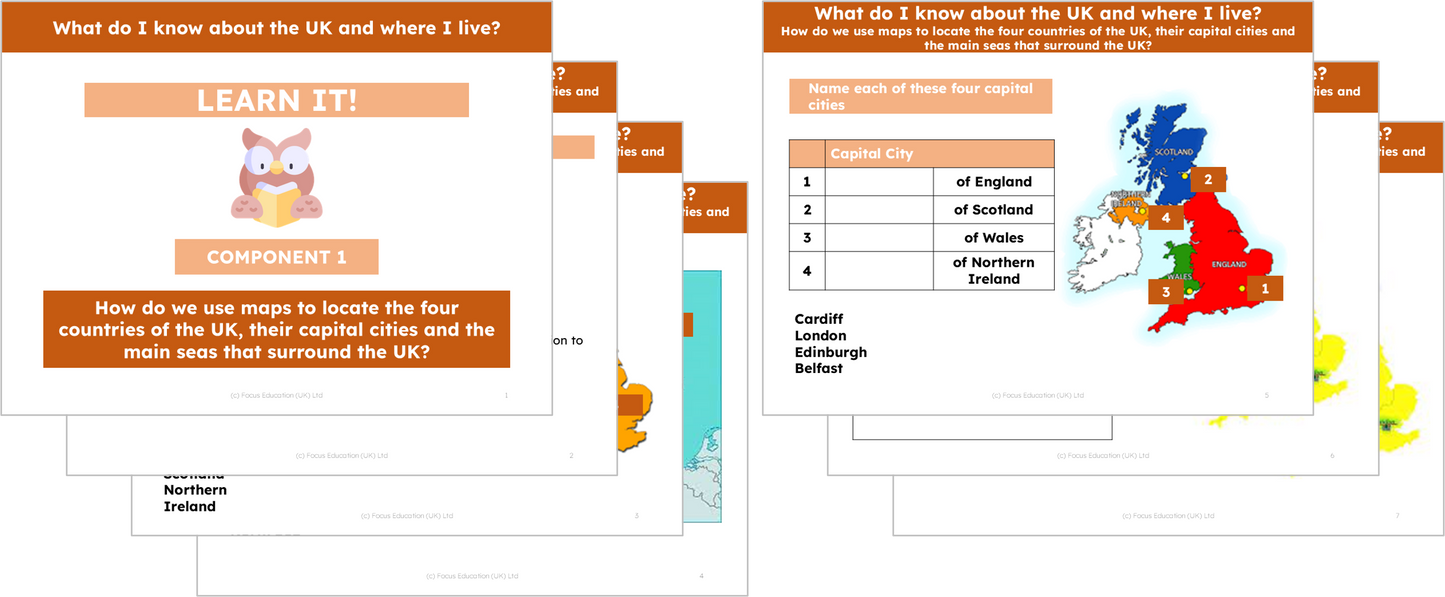 Geography Y1: What do I know about the UK and where I live?