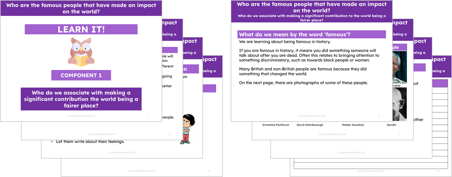 History Y2: Who are the famous people that have made an impact on the world?