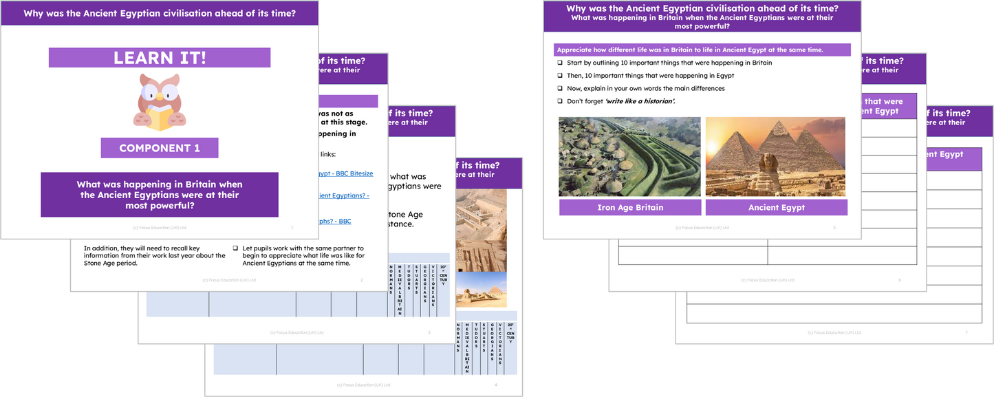 History Y3: Why was the Ancient Egyptian civilisation ahead of its time?