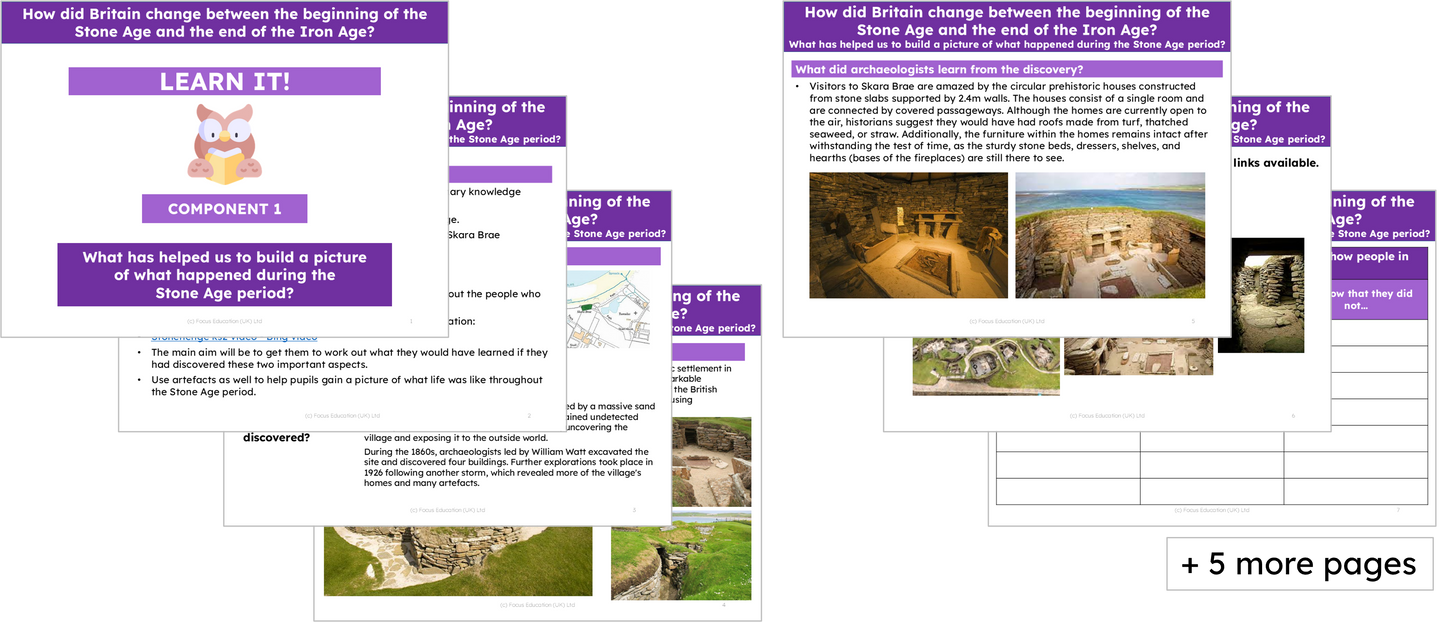 History Y3:  Stone Age - How did Britain change between the beginning of the Stone Age and the end of the Iron Age?