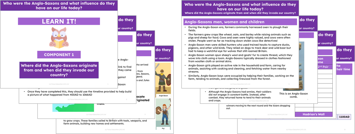 History Y5: Who were the Anglo-Saxons and what influence do they have on our life today?