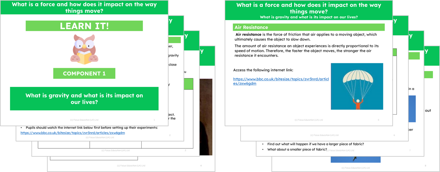 Science Y5: What is a force and how does it impact the way things move?