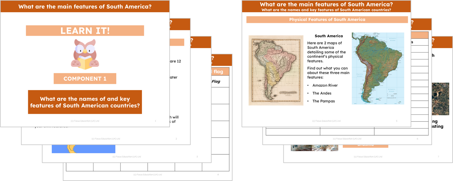 Geography Y5: What are the main features of South America?