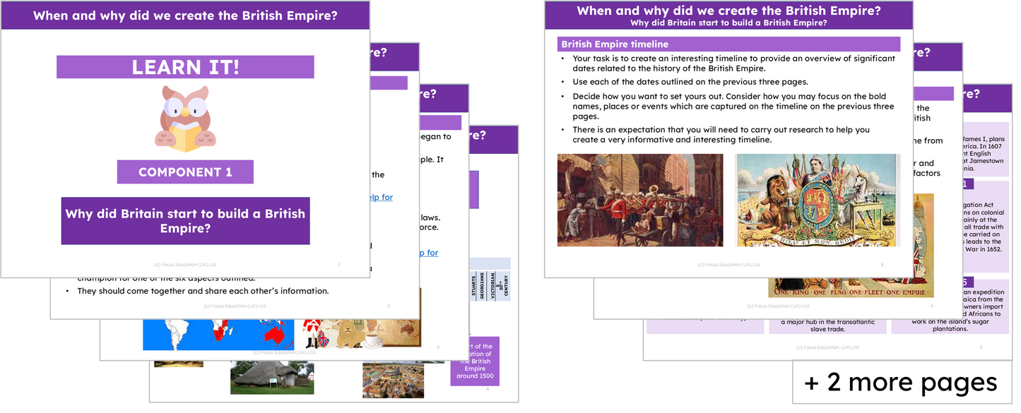 History Y6: When and why did we create the British Empire?