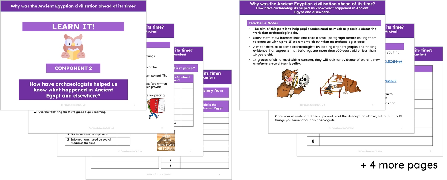 History Y3: Why was the Ancient Egyptian civilisation ahead of its time?