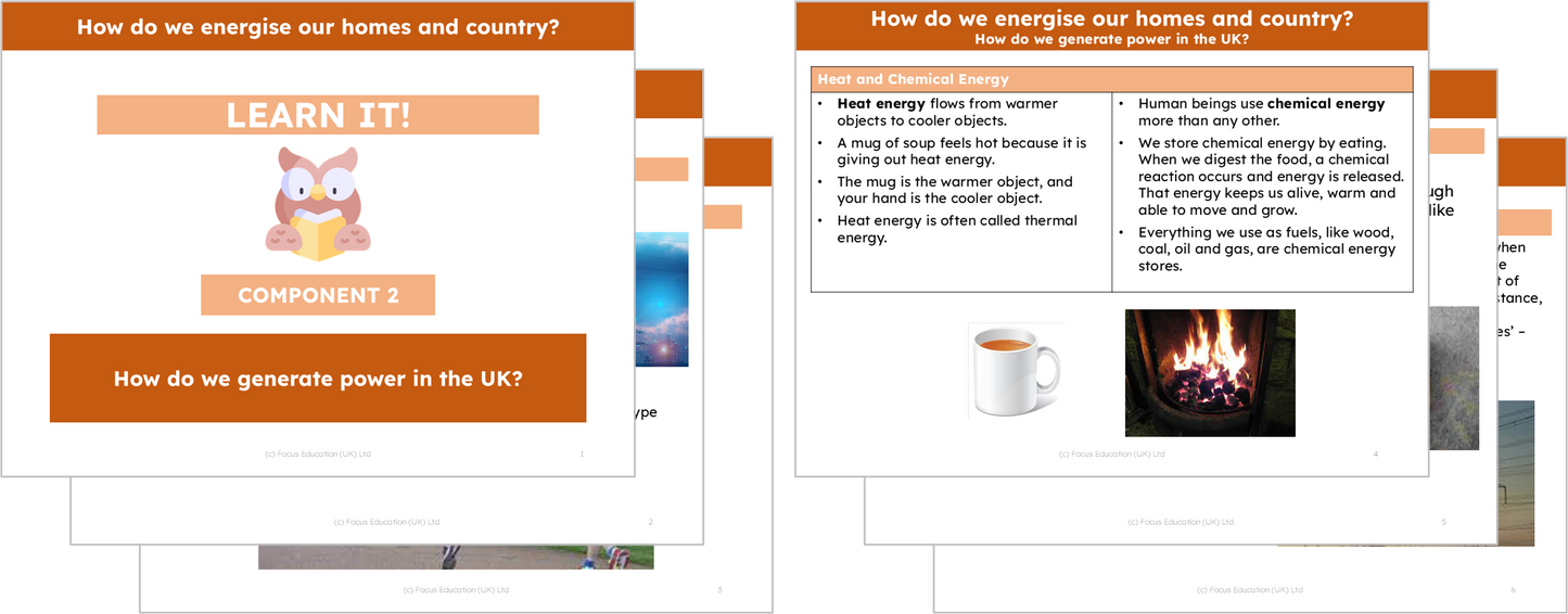 Geography Y3: How do we energise our homes and country?