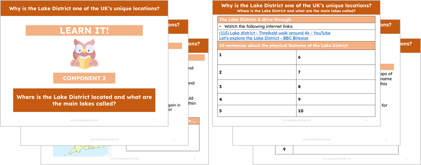 Geography Y3: Why is the Lake District one of the UK's unique locations?