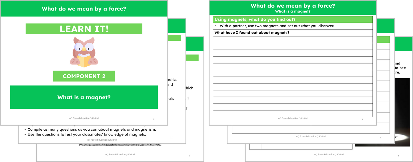 Science Y3: What do we mean by a force?