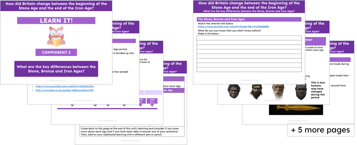 History Y3:  Stone Age - How did Britain change between the beginning of the Stone Age and the end of the Iron Age?