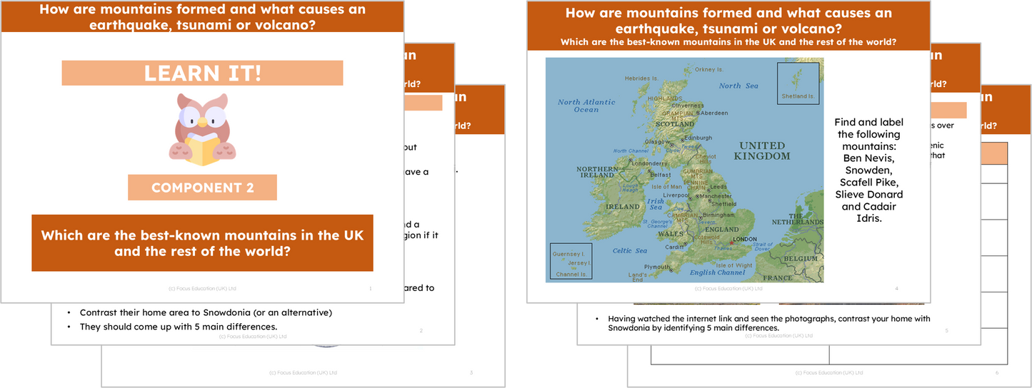 Geography Y4: How are mountains formed?