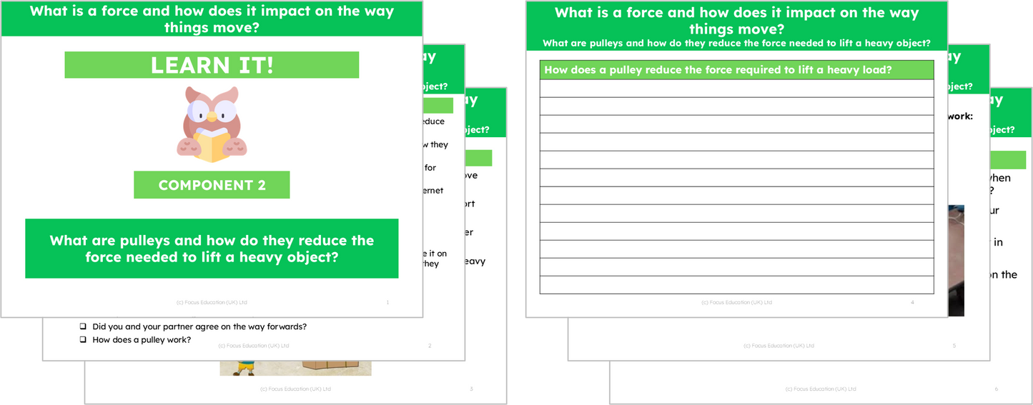 Science Y5: What is a force and how does it impact the way things move?