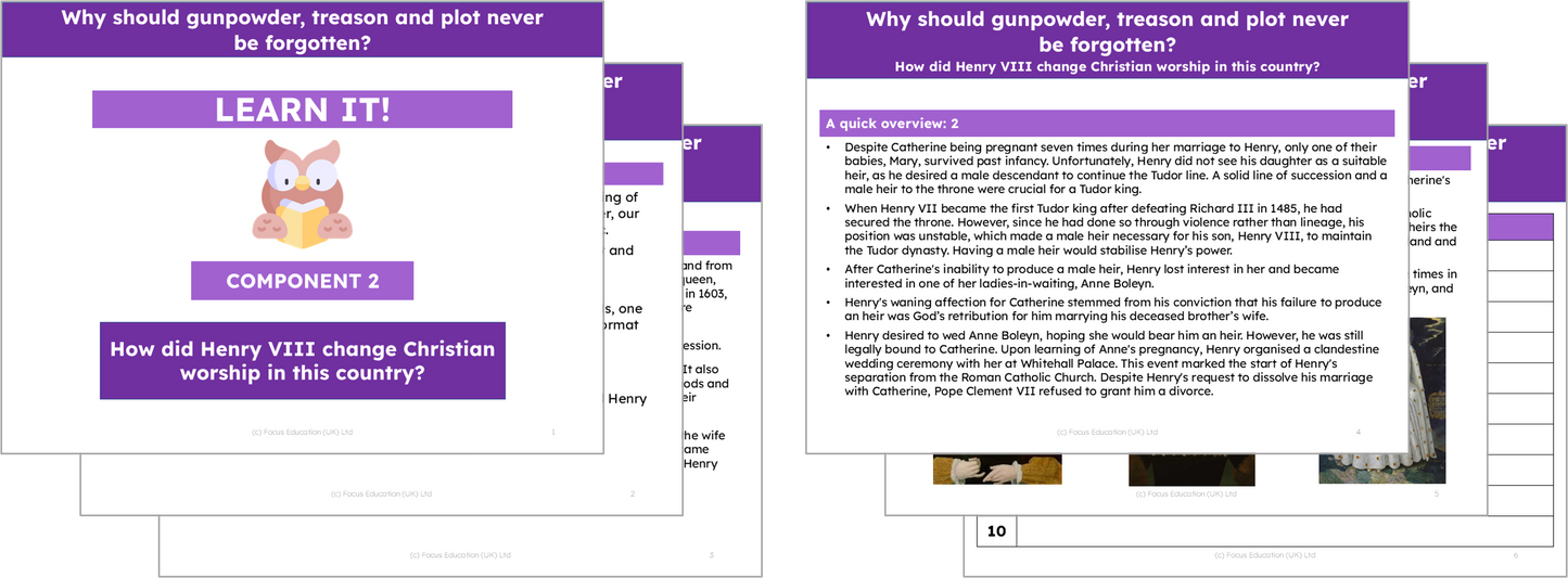 History Y5: Why should gunpowder, treason and plot never be forgotten?