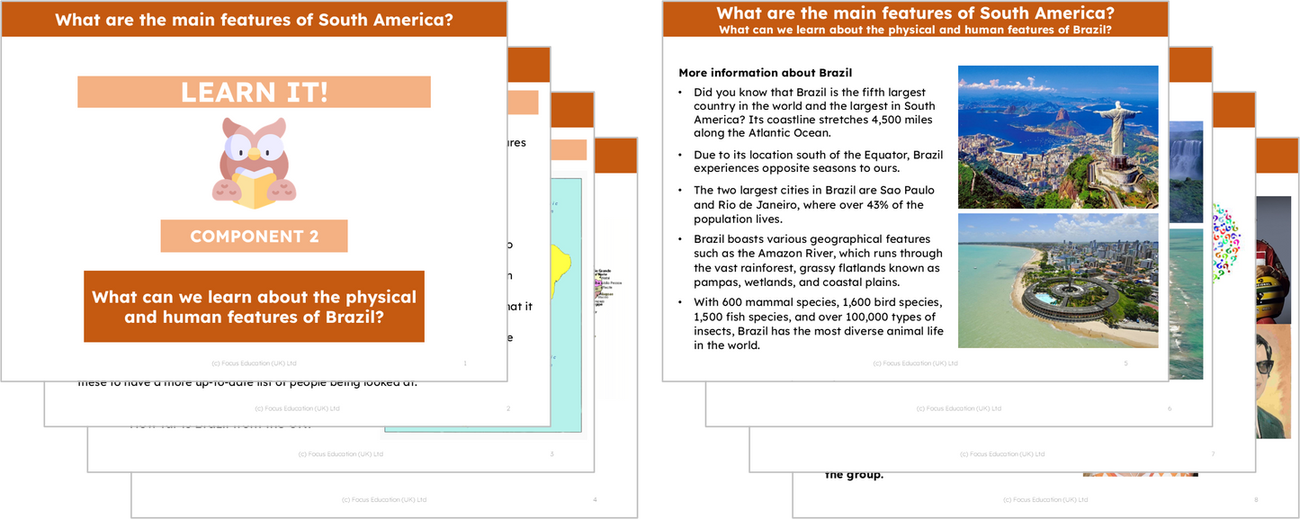 Geography Y5: What are the main features of South America?