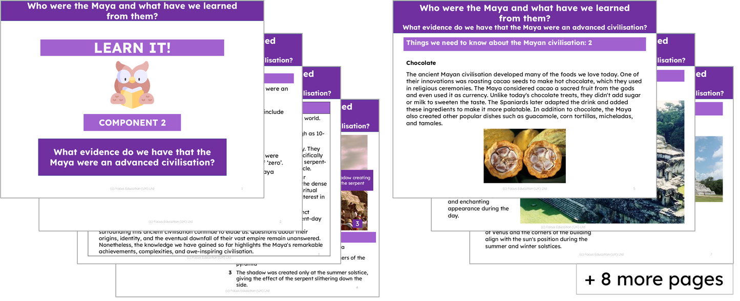 History Y5: Who were the Maya and what have we learned from them?