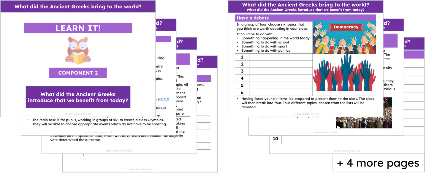 History Y6: What did the Ancient Greeks bring to the World?