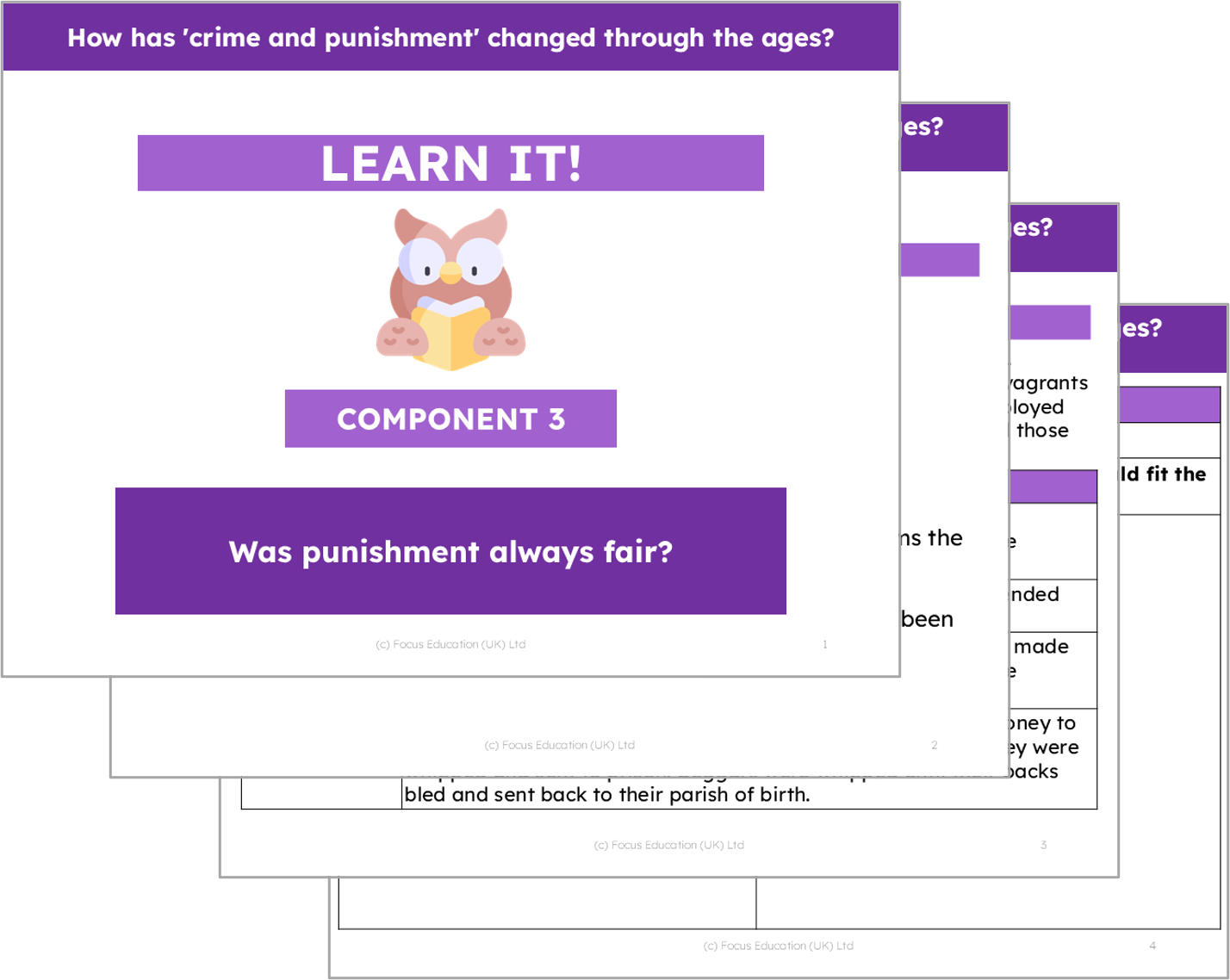 History Y4: Crime and punishment - how has it changed over time?