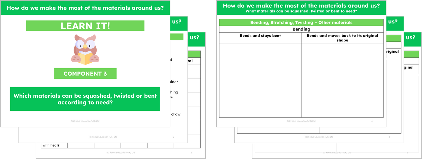 Science Y2: How do we make the most of the materials around us?