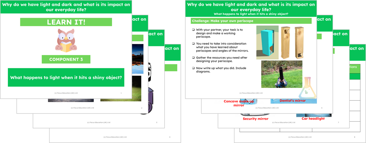 Science Y3: Why do we have light and dark and what is its impact on our everyday life?