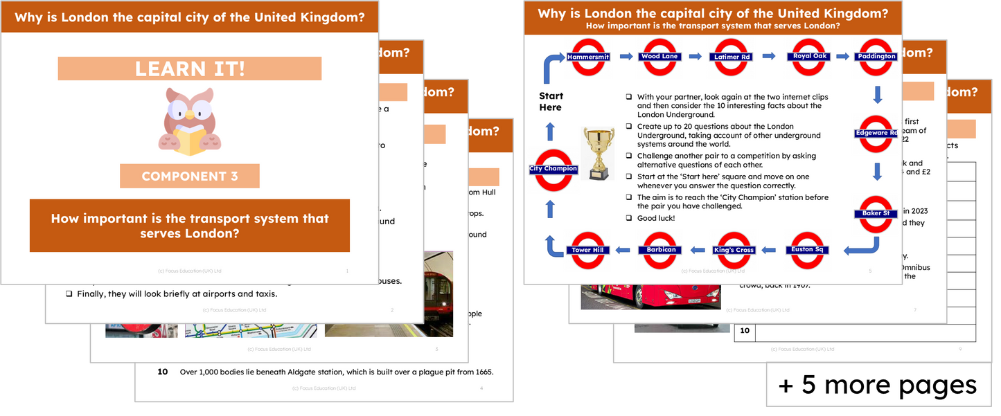 Geography Y3: Why is London the capital city of the United Kingdom?