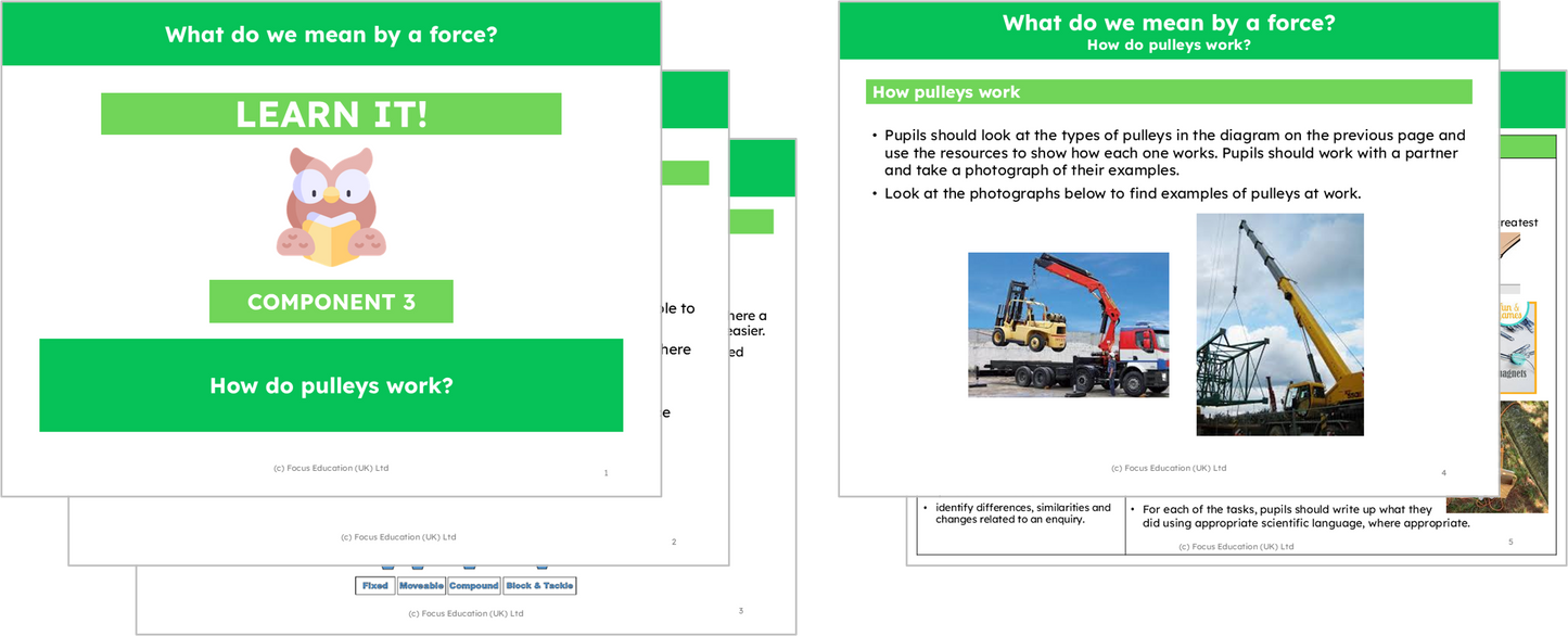 Science Y3: What do we mean by a force?