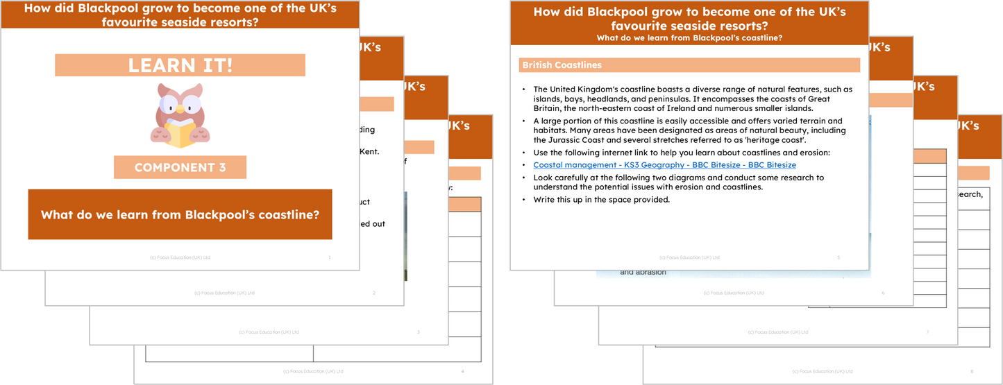 Geography Y5: How did Blackpool become a favourite UK seaside resort?