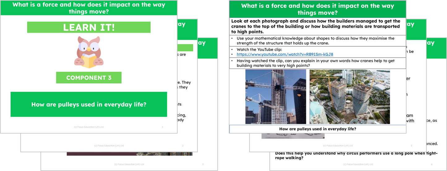 Science Y5: What is a force and how does it impact the way things move?