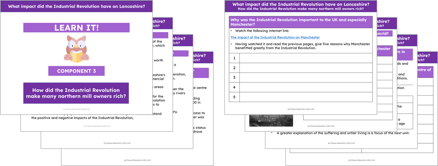 History Y5: What was the impact of the Industrial Revolution on Lancashire?