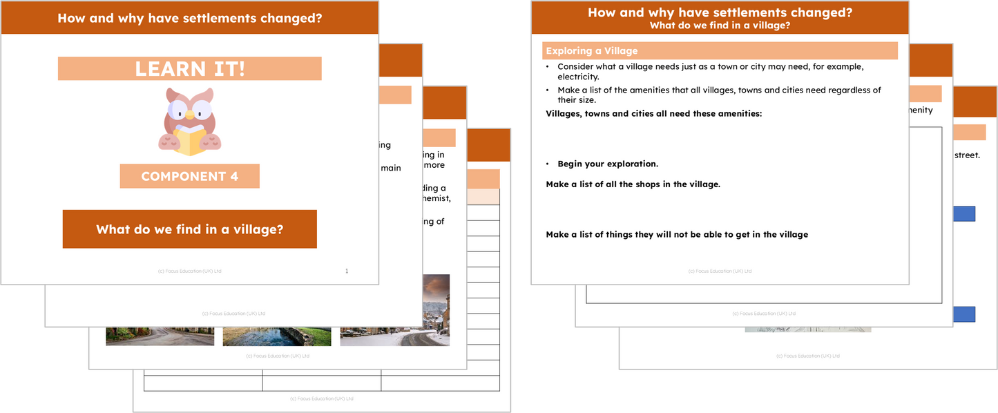 Geography Y6: How and why have settlements changed?