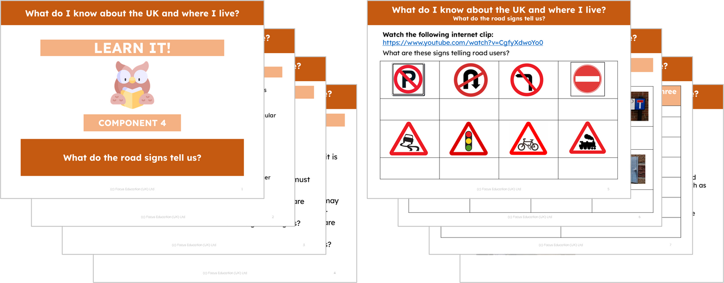 Geography Y1: What do I know about the UK and where I live?