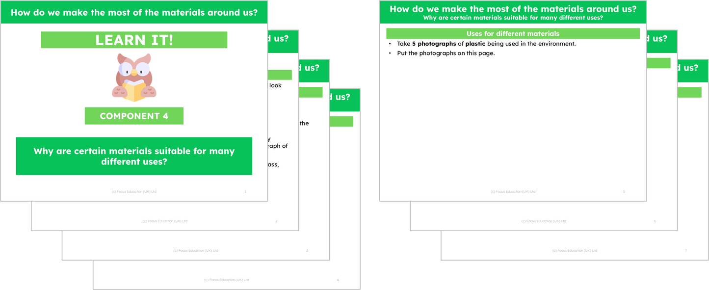 Science Y2: How do we make the most of the materials around us?