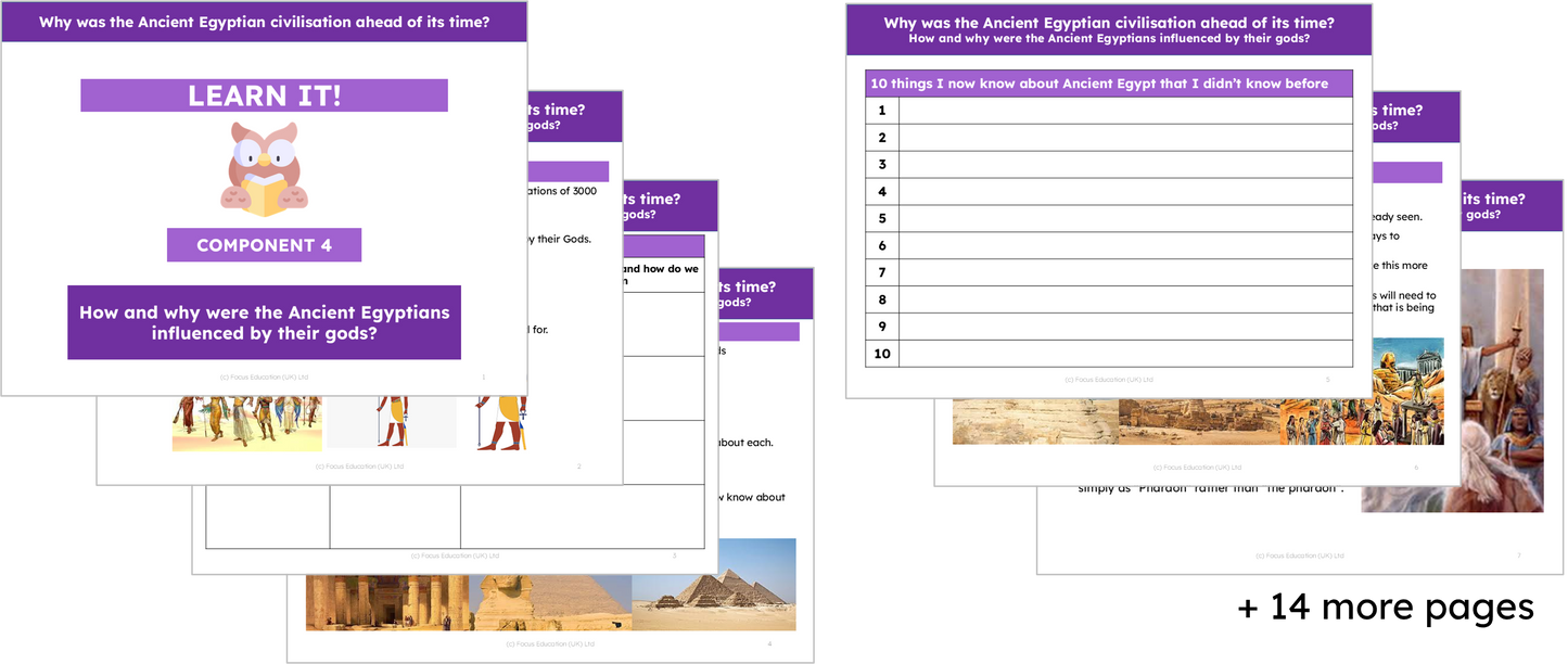 History Y3: Why was the Ancient Egyptian civilisation ahead of its time?