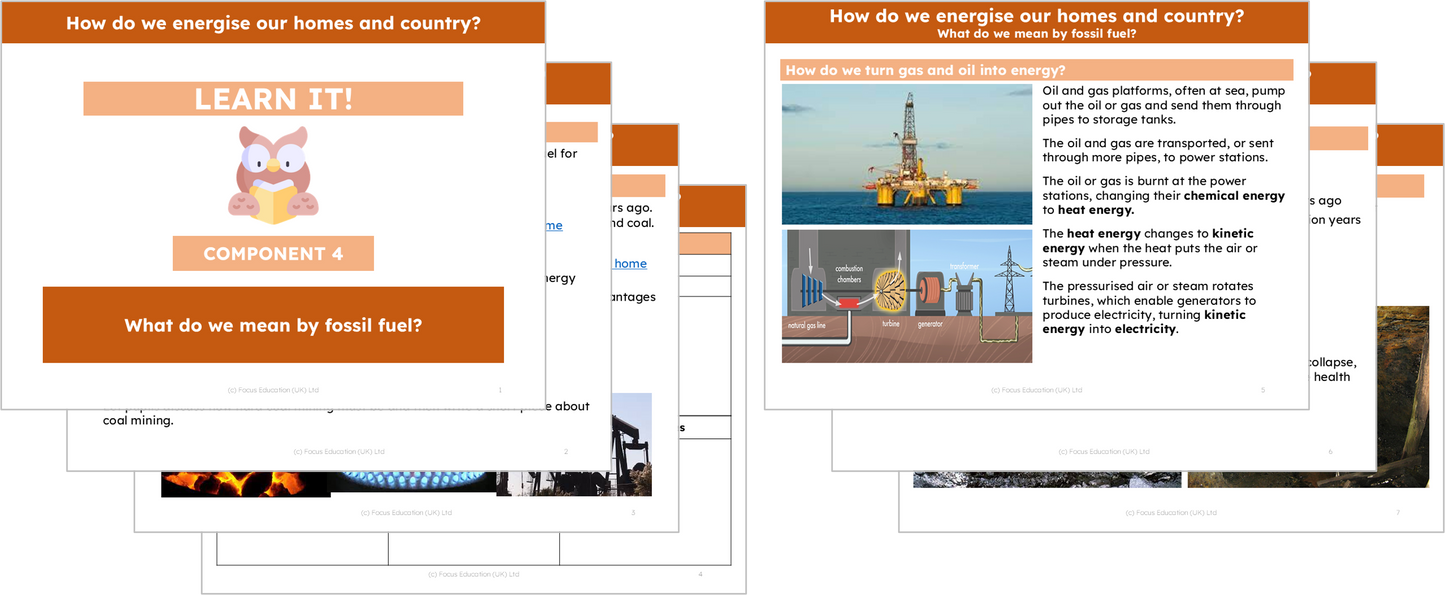 Geography Y3: How do we energise our homes and country?