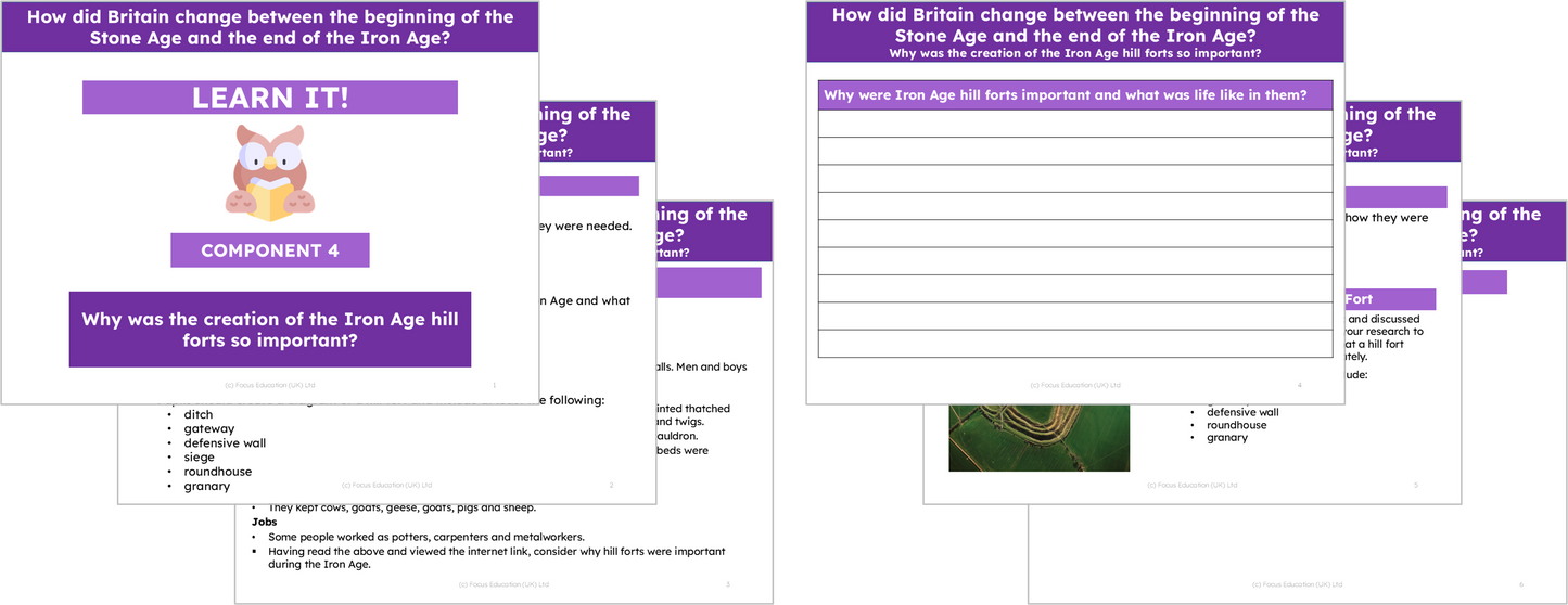 History Y3:  Stone Age - How did Britain change between the beginning of the Stone Age and the end of the Iron Age?