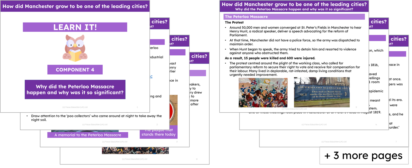 History Y4: History of Manchester - How did Manchester grow to be one of the leading cities?