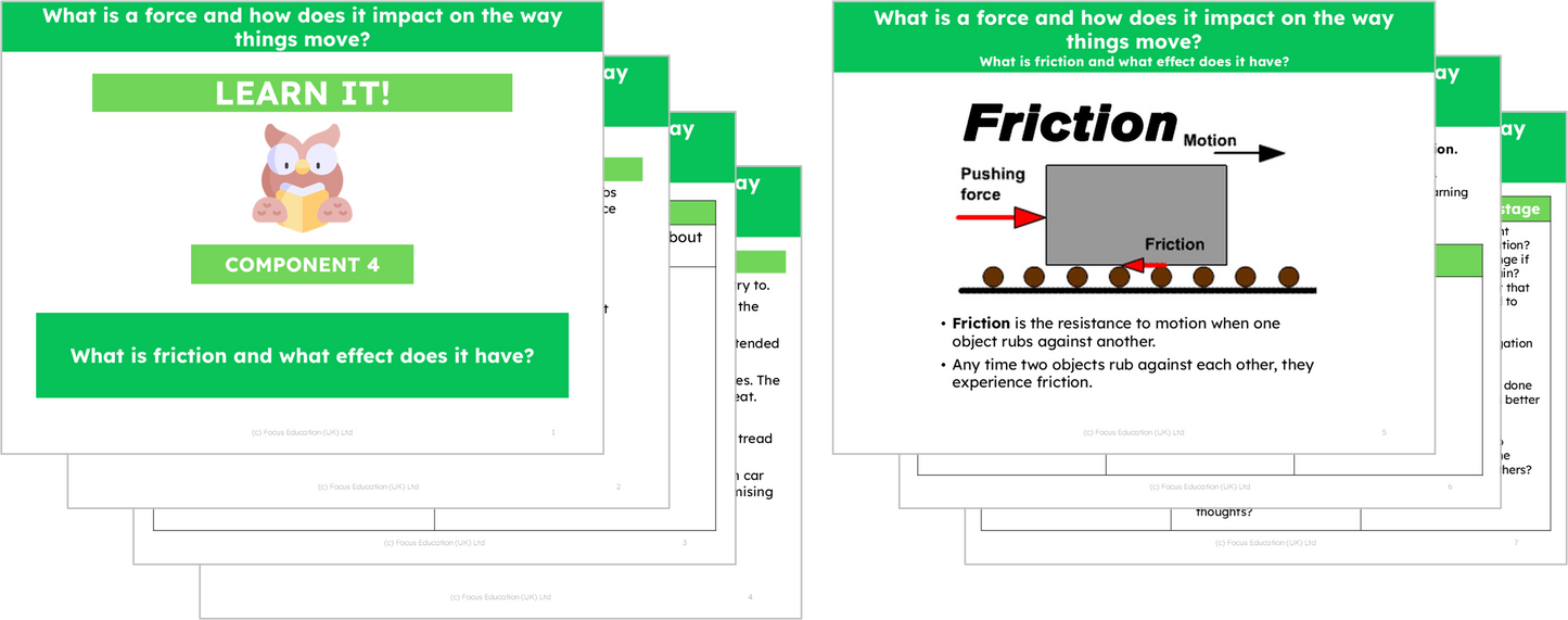 Science Y5: What is a force and how does it impact the way things move?