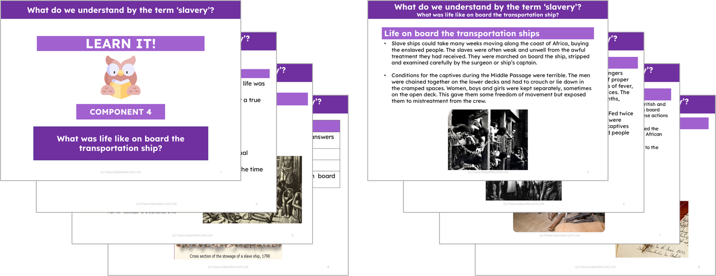 History Y5: What do we understand about the term 'slavery'?