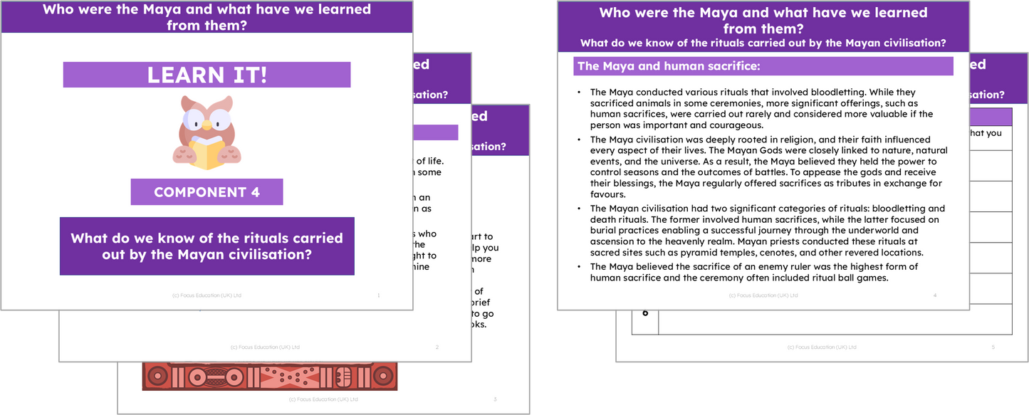 History Y5: Who were the Maya and what have we learned from them?