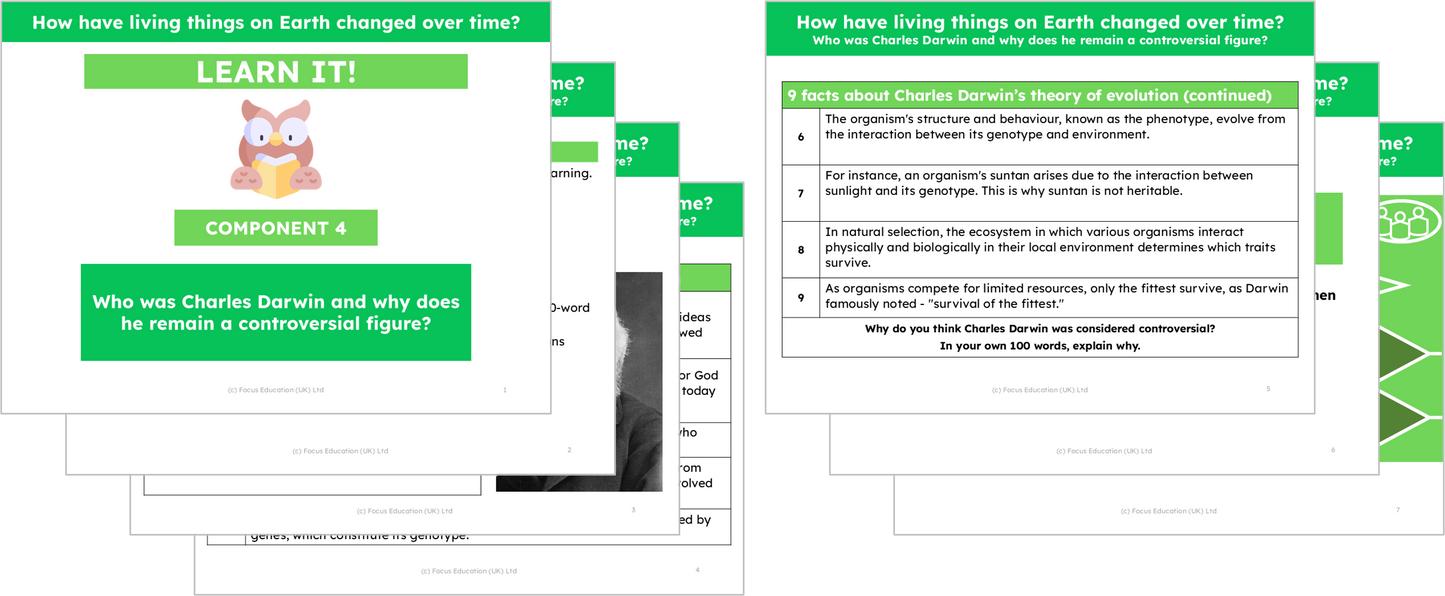 Science Y6: How have living things on Earth changed over time?