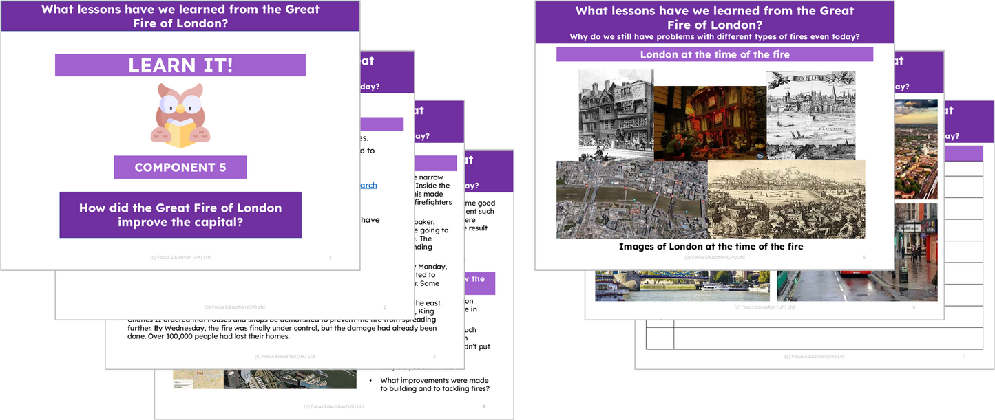 History Y2: What lessons have we learned from the Great Fire of London?