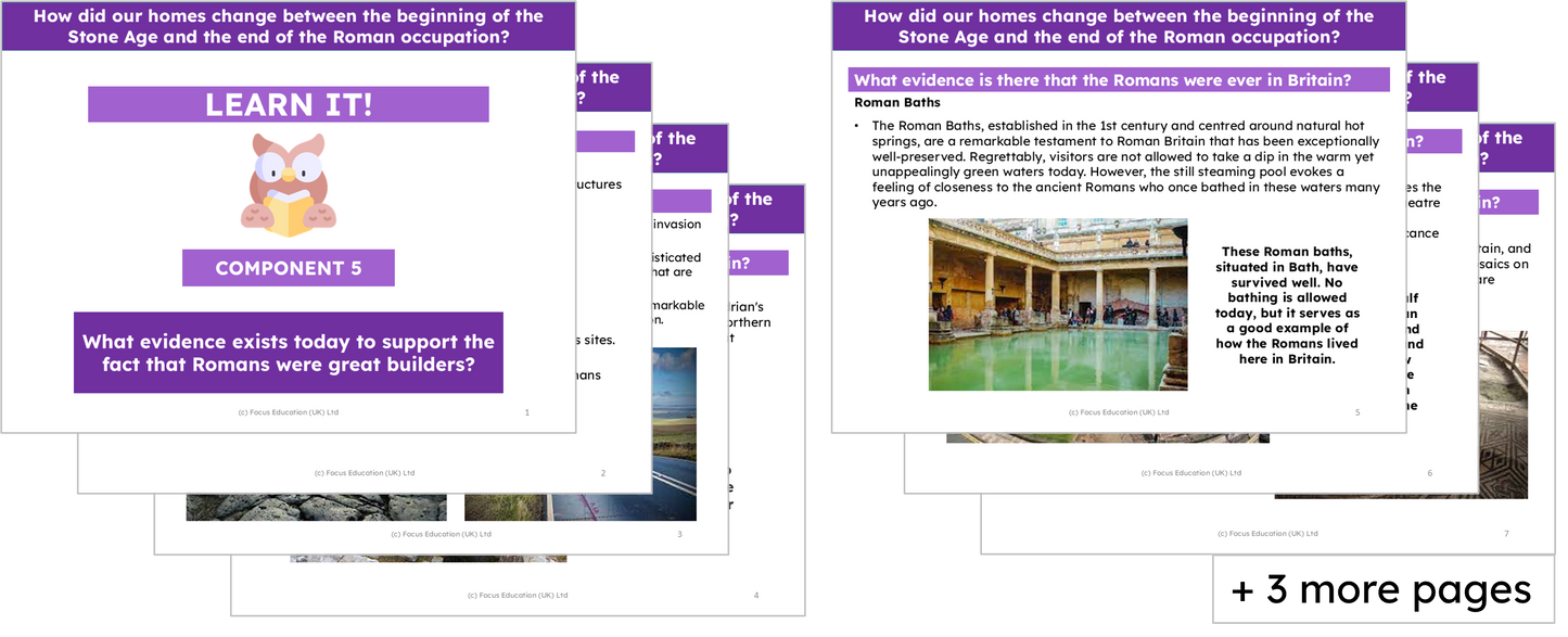 History Y3: How did our homes change between the beginning of the Stone Age and the end of the Roman occupation?