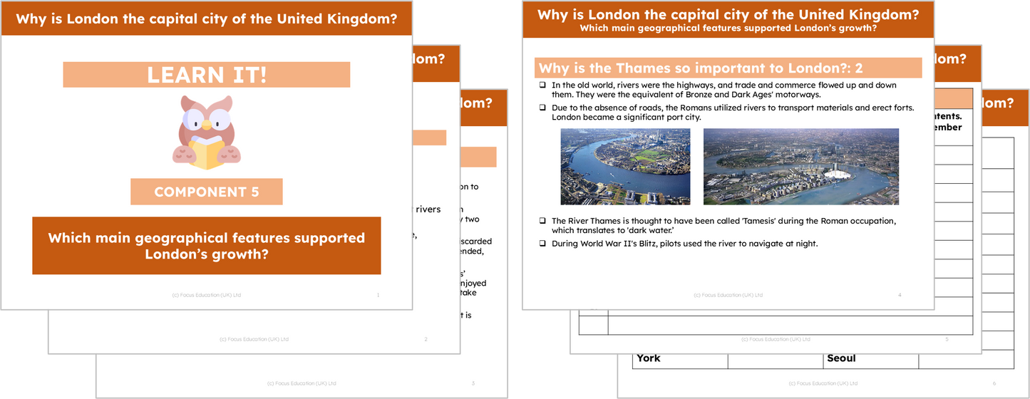 Geography Y3: Why is London the capital city of the United Kingdom?