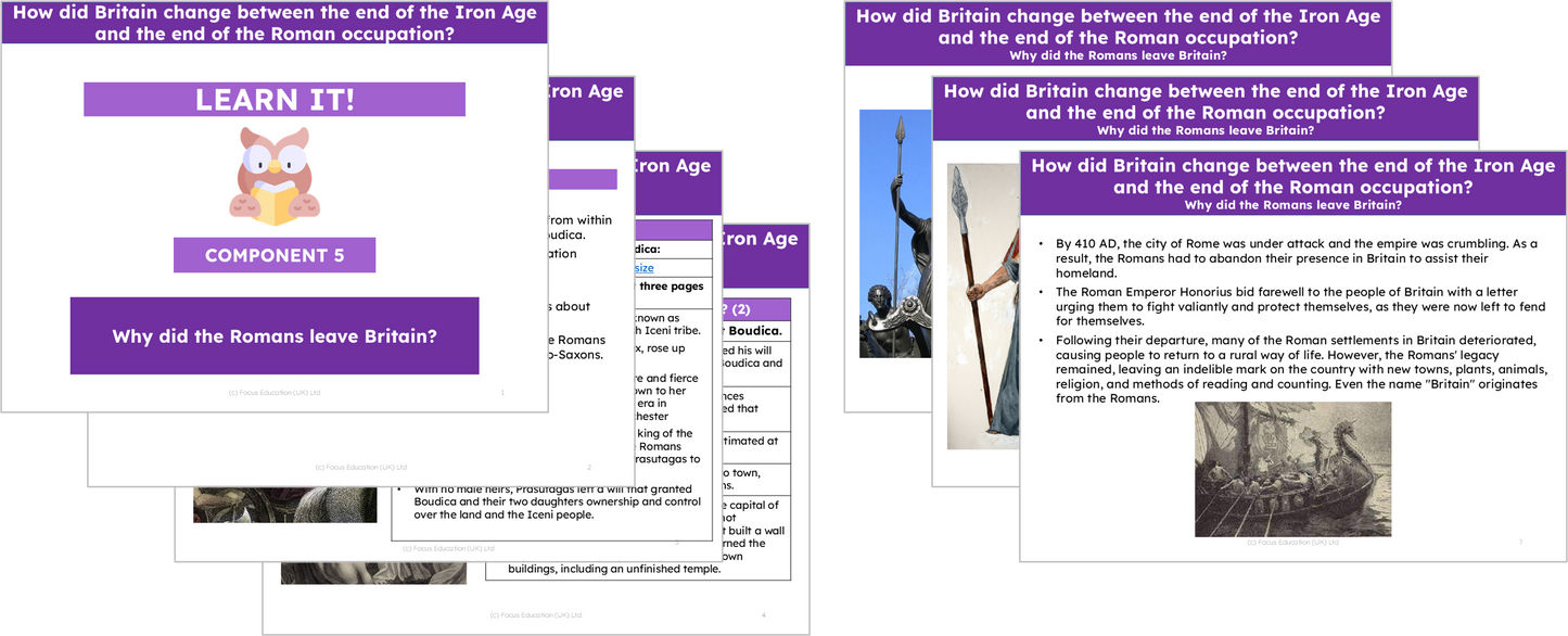 History Y4: How did Britain change between the end of the Iron Age and the end of the Roman occupation