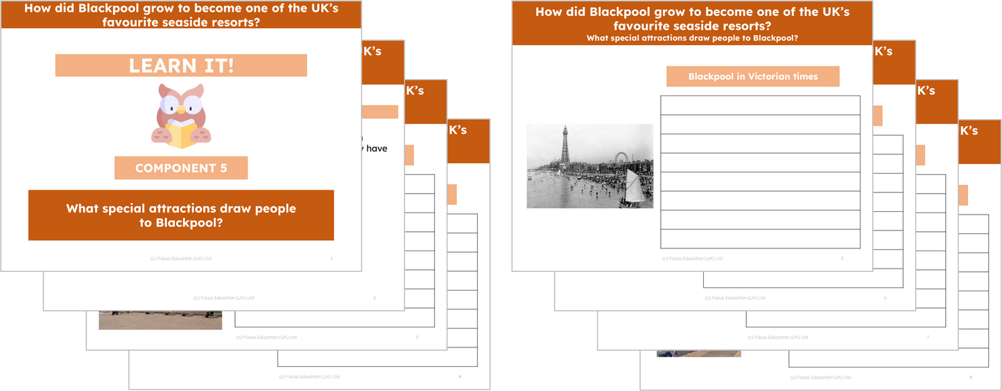 Geography Y5: How did Blackpool become a favourite UK seaside resort?