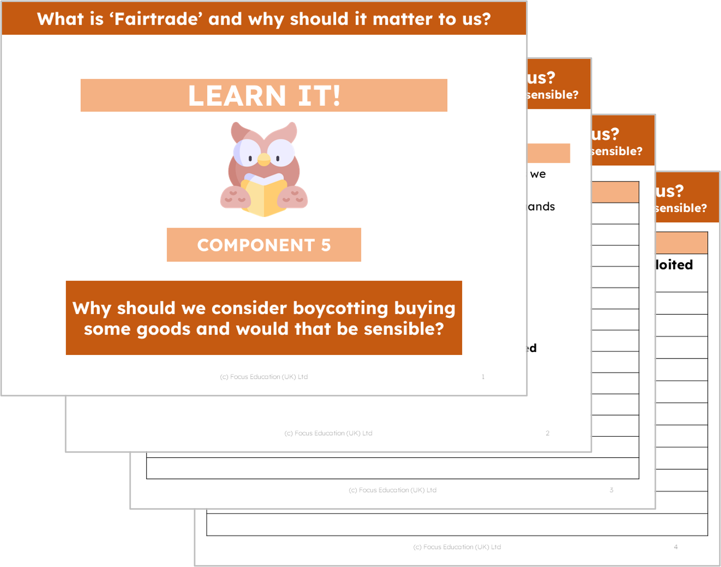 Geography Y5: What is Fairtrade and why should it matter to us?