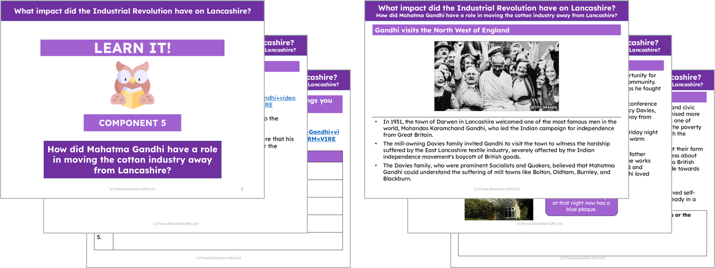 History Y5: What was the impact of the Industrial Revolution on Lancashire?