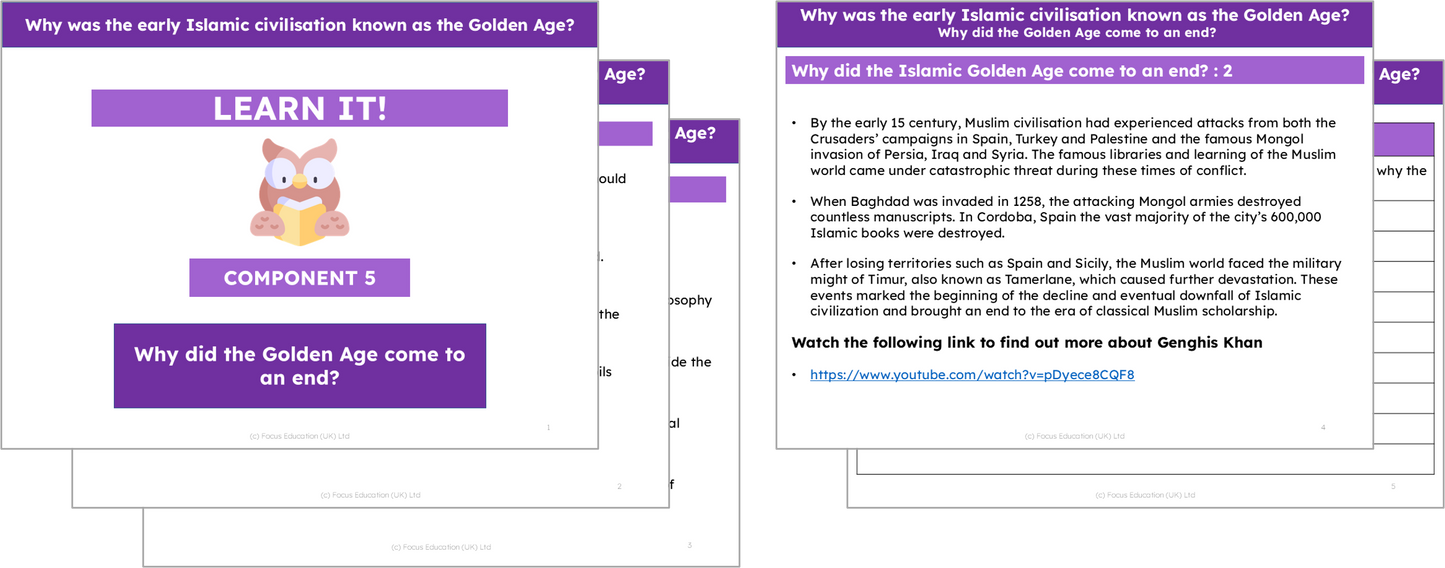 History Y5: Why was the early Islamic civilisation known as the Golden Age?